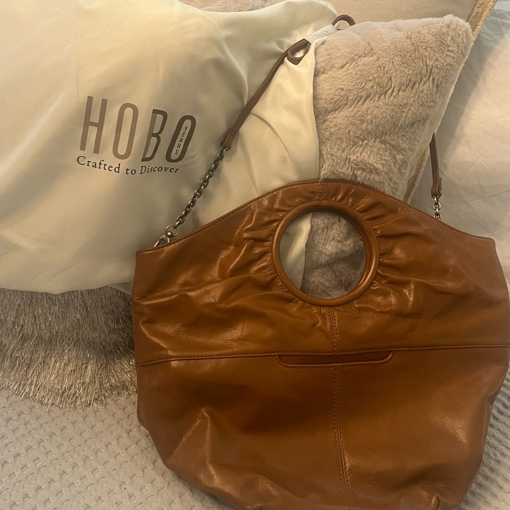 Reserved—-HOBO Brown Leather Shoulder Bag